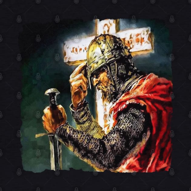 Crusader Painting Usyk Champion by Beltschazar